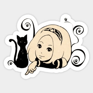 Gravity Rush - Kat New Year 2012 Logo No Text Sticker